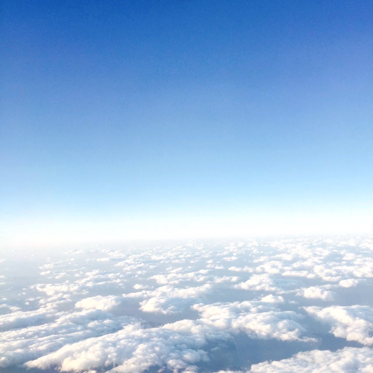 飛行機から撮影した雲 飛行機から撮影した雲